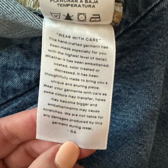 10/30 Good American Straight Leg Jeans Distressed Jeans - Picture 11 of 12